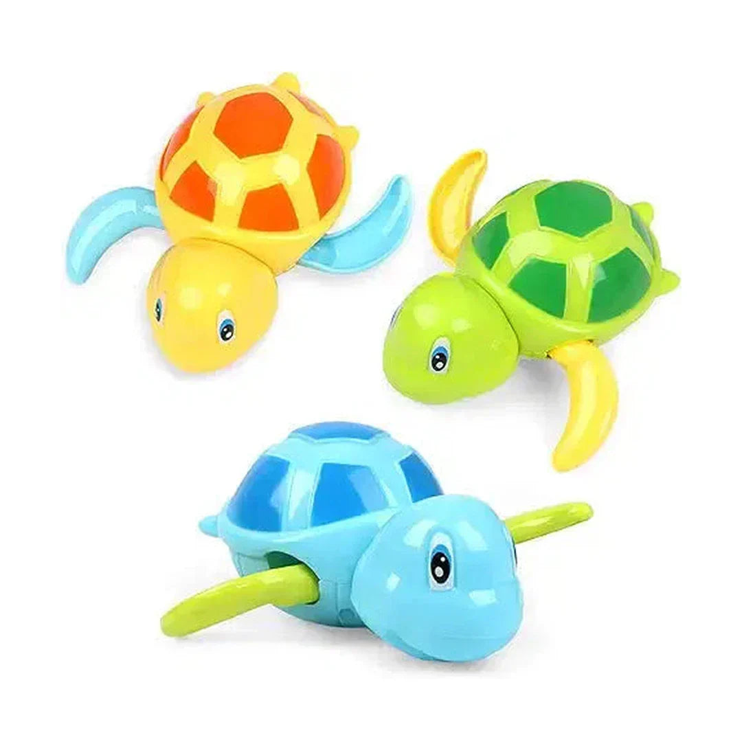 Bath Toys for Toddlers 1 2 3 4 5 Years Old,Pool Toys for Kids,Baby Funny Wind Up Swimming Turtle Bath Toy,Cute Floating Bathtub Water Toys,Gift for Preschool Child Boys Girls (3 Pcs)