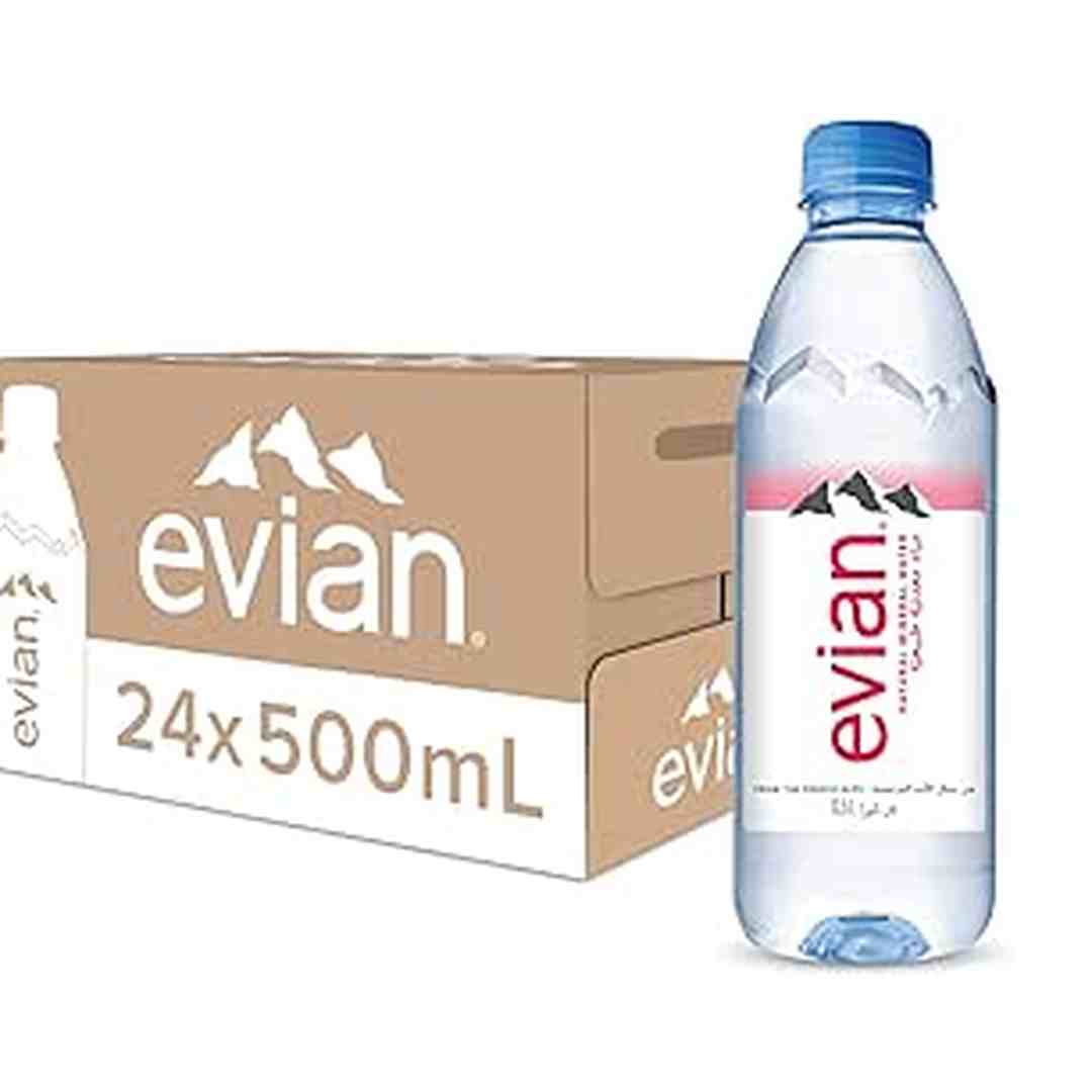 Evian Nature Bottled Water | Mineral Water | 24 X 500Ml
