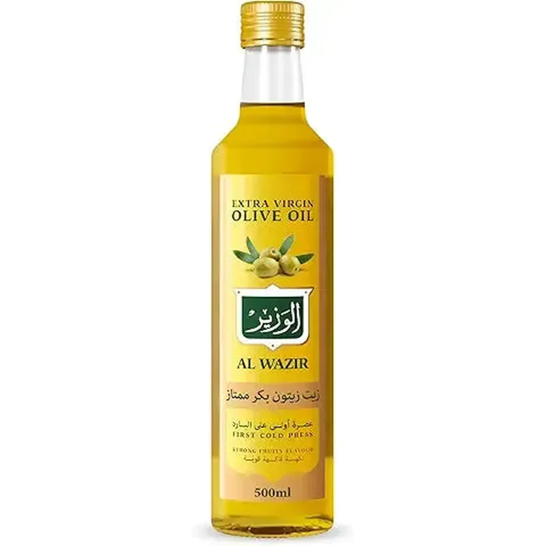 Al Wazir Extra Virgin Olive Oil Bottles - 500 Ml