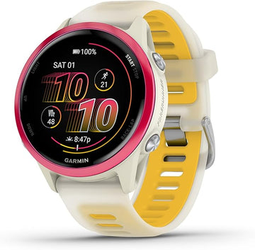 Garmin Forerunner 570, 42mm, Advanced GPS Running and Triathlon Smartwatch, AMOLED Display, Training and Recovery Features, Slate Gray Aluminum with Translucent Black/Black Band