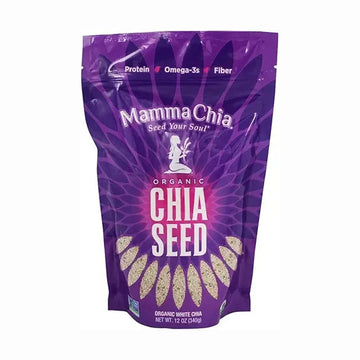 Mamma Chia Organic White Chia Seed, 12oz (340g)