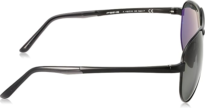 Porsche Design Titanium Aviator Sunglasses, Men's Classic Style, Full-Frame, Polarized, Mirrored, UV Protection Coating