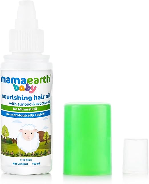 MAMAEARTH Nourishing Hair Oil For Babies, 100 ml