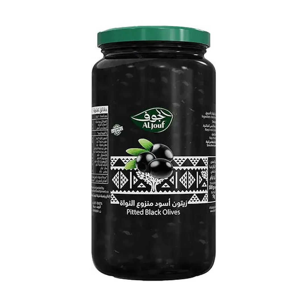 Al Jouf Black Olive Pitted, 500 g