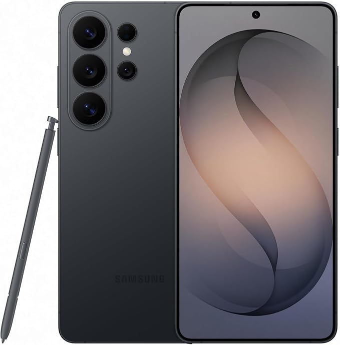 Samsung Galaxy S26 Ultra Black, 256GB Storage, AI Phone, 12GB RAM, Customized AP, Built-in Privacy Display, Photo Assist, 200MP Camera, 5000mAh Battery (KSA version)