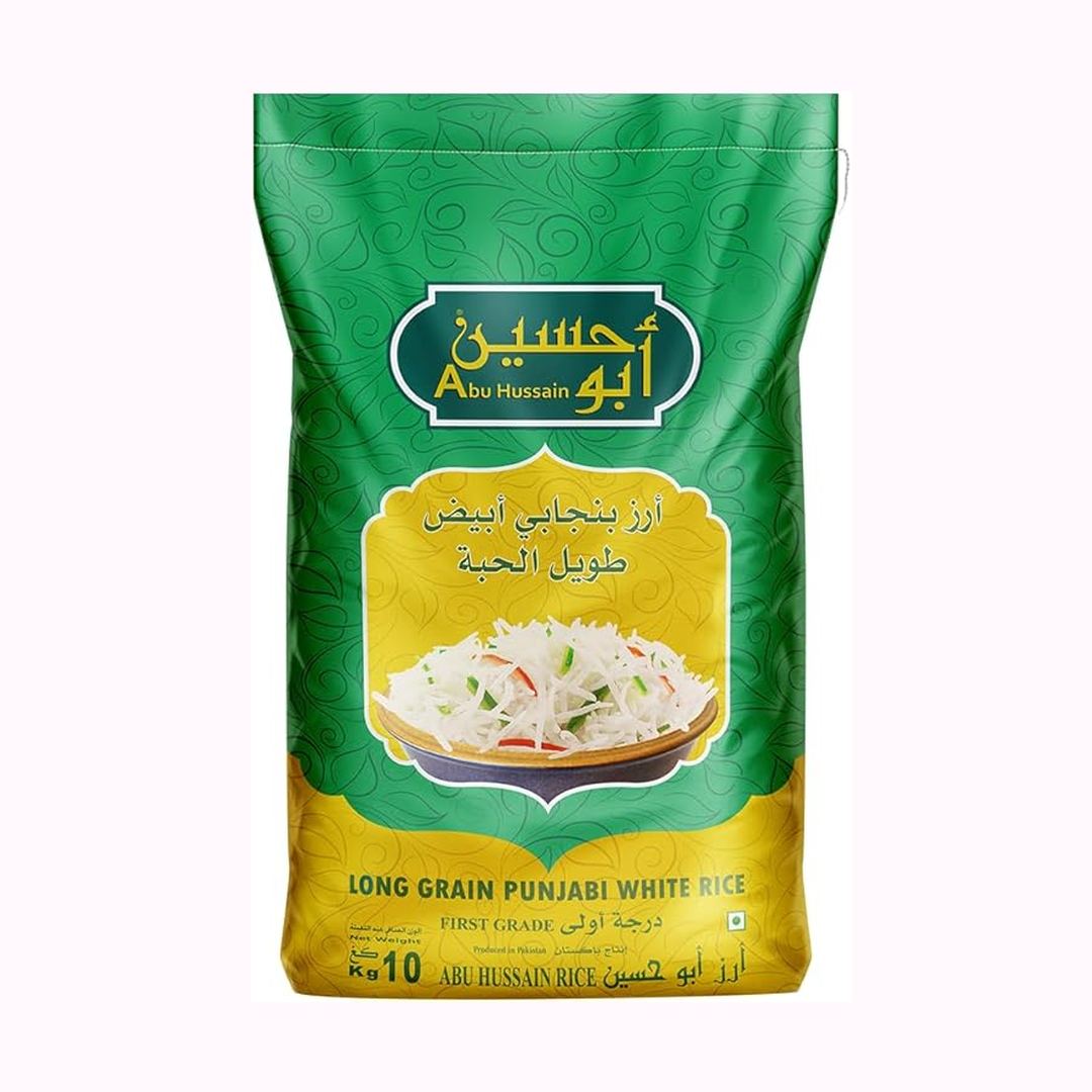 Abu Hussain First Grade Long Grain White Basmati Rice 5 kg