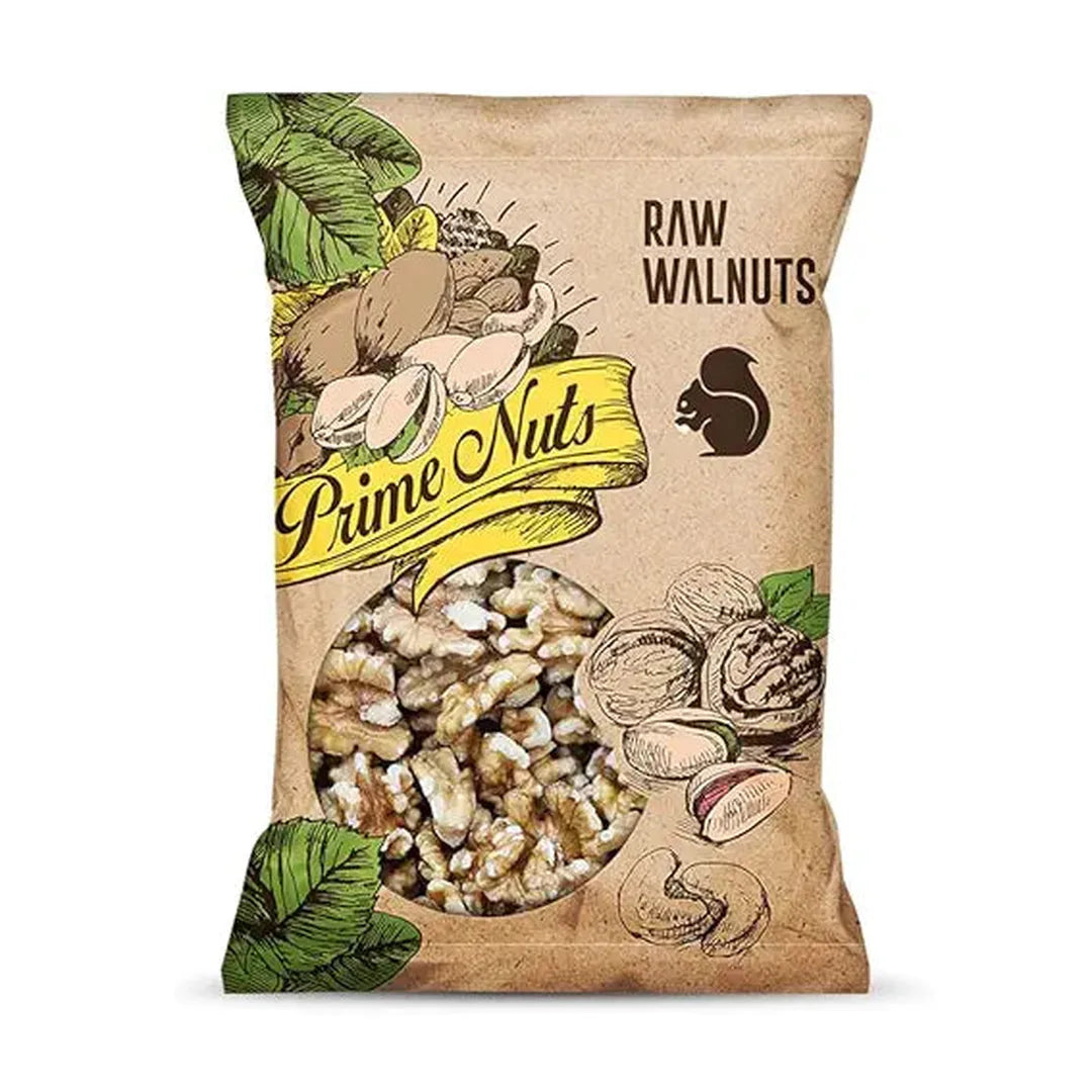 Prime Nuts Raw Walnuts | 150 gm | Rich in Omega-3s & Health Promoting Bacteria | High in Protein & Antioxidants | Dietary Fibre | Healthy Immune System | Healthy Ready-to-Eat Snacks