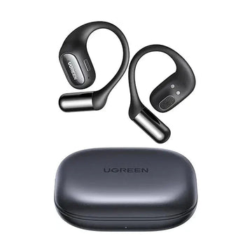 UGREEN FitBuds, Open-ear Headphones with 4 Microphones AI Clear Call Earbuds Adjustable EarHooks Earphones Wireless Bluetooth 6.0 Fast Connect, HiFi Sound, Lightweight, IPX5 for Fitness, 30H Playtime