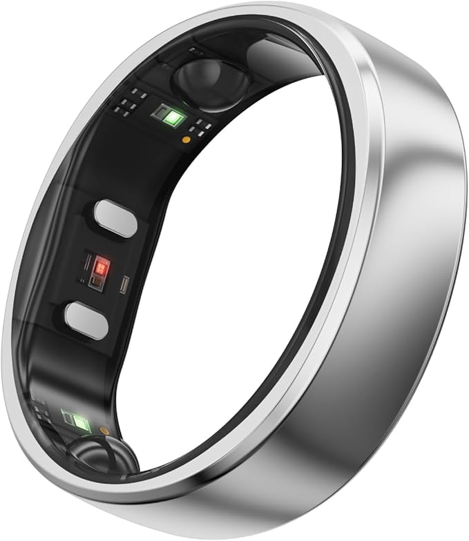 RingConn Gen 2, World’s First Smart Ring with Sleep Apnea Monitoring, No APP Subscription, 12-Day Battery Life, Stress/Heart Rate/Women's Health Tracker, Android & iOS Compatible (Gold, Size 6)