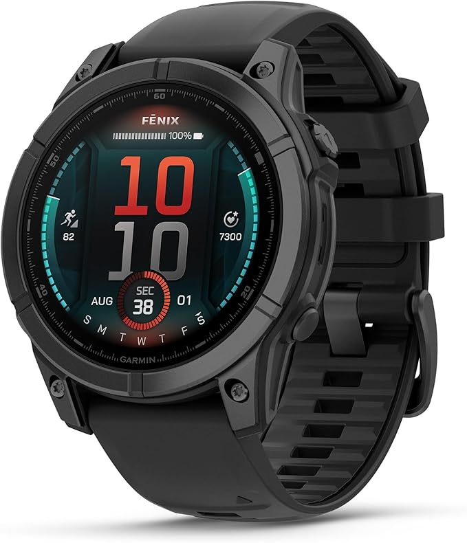 GARMIN FENIX 8 - 51 MM, AMOLED, SAPPHIRE TITANIUM WITH SPARK ORANGE/GRAPHITE SILICONE BAND