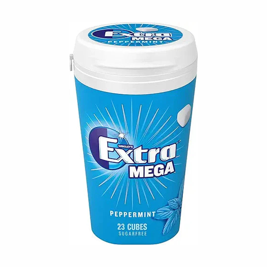 Extra Wrigley's Peppermint Sugar Free Hard Coated Chewing Gum Cubes, 51.5 g