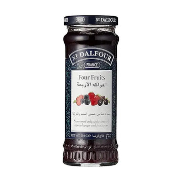 St. Dalfour Four Fruits Jam, 284G - Pack of 1