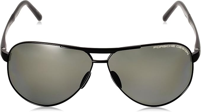 Porsche Design Titanium Aviator Sunglasses, Men's Classic Style, Full-Frame, Polarized, Mirrored, UV Protection Coating