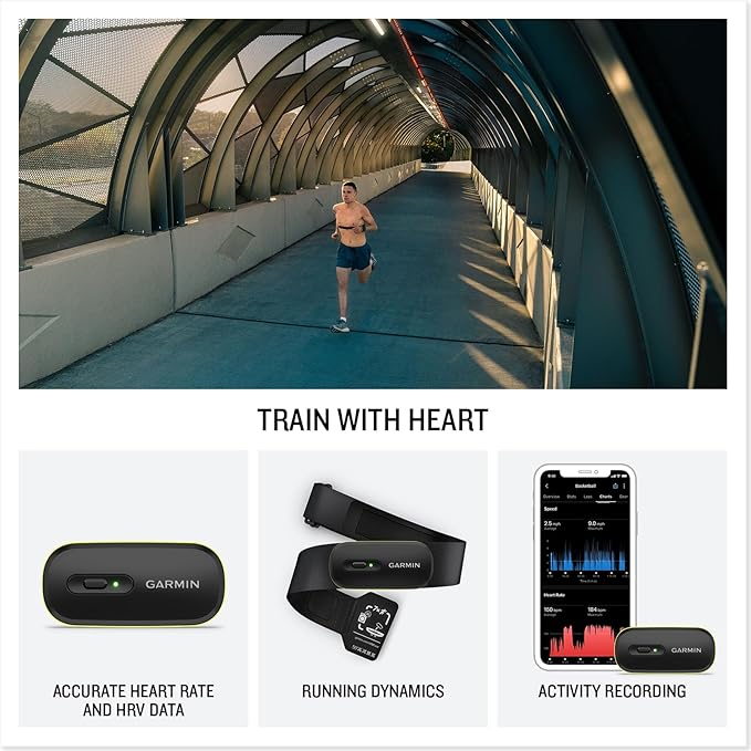 Garmin HRM 600, XS-S | Premium Heart Rate Monitor with Real Time Heart Rate and HRV Data and Up To 2 Months Of Battery Life | Machine Washable Strap with 5 ATM Water Rating
