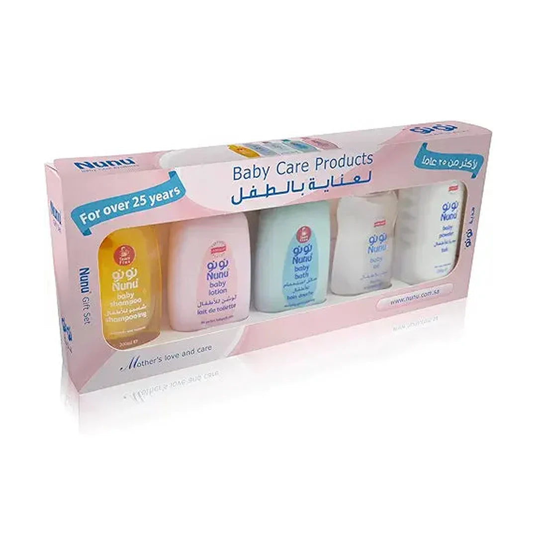 Nunu Gift Set Baby Care Products, 200ml - Set of 5