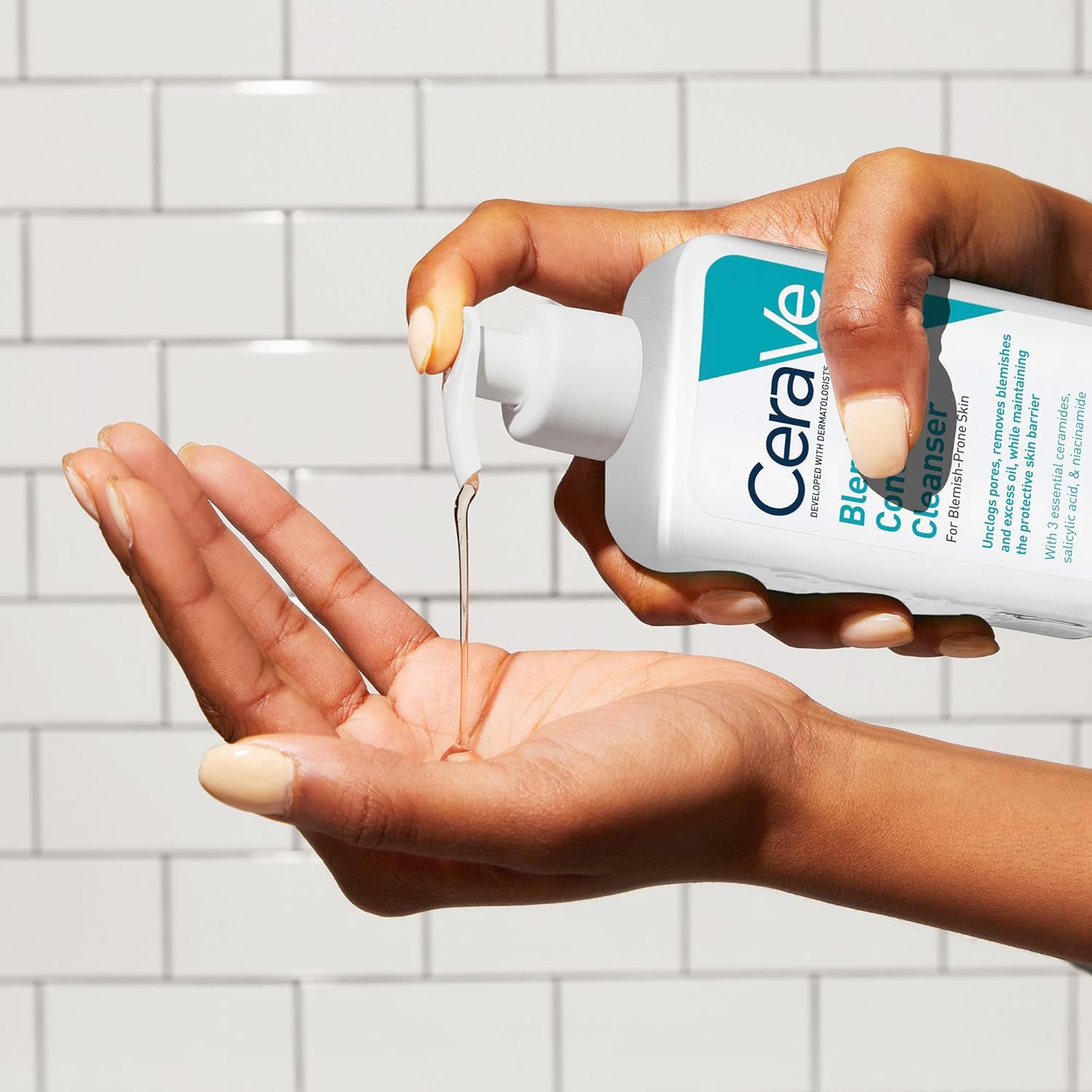 CeraVe Blemish Control Cleanser Face Wash For Acne & Blemish Prone Skin with 2% Salicylic Acid, Niacinamide and Ceramides 236 ml