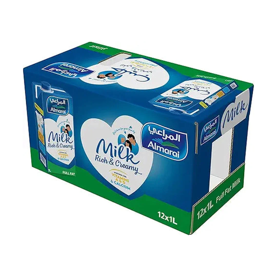 Almarai Uht Full Fat Milk With Vitamin 12 X 1 Litre pack