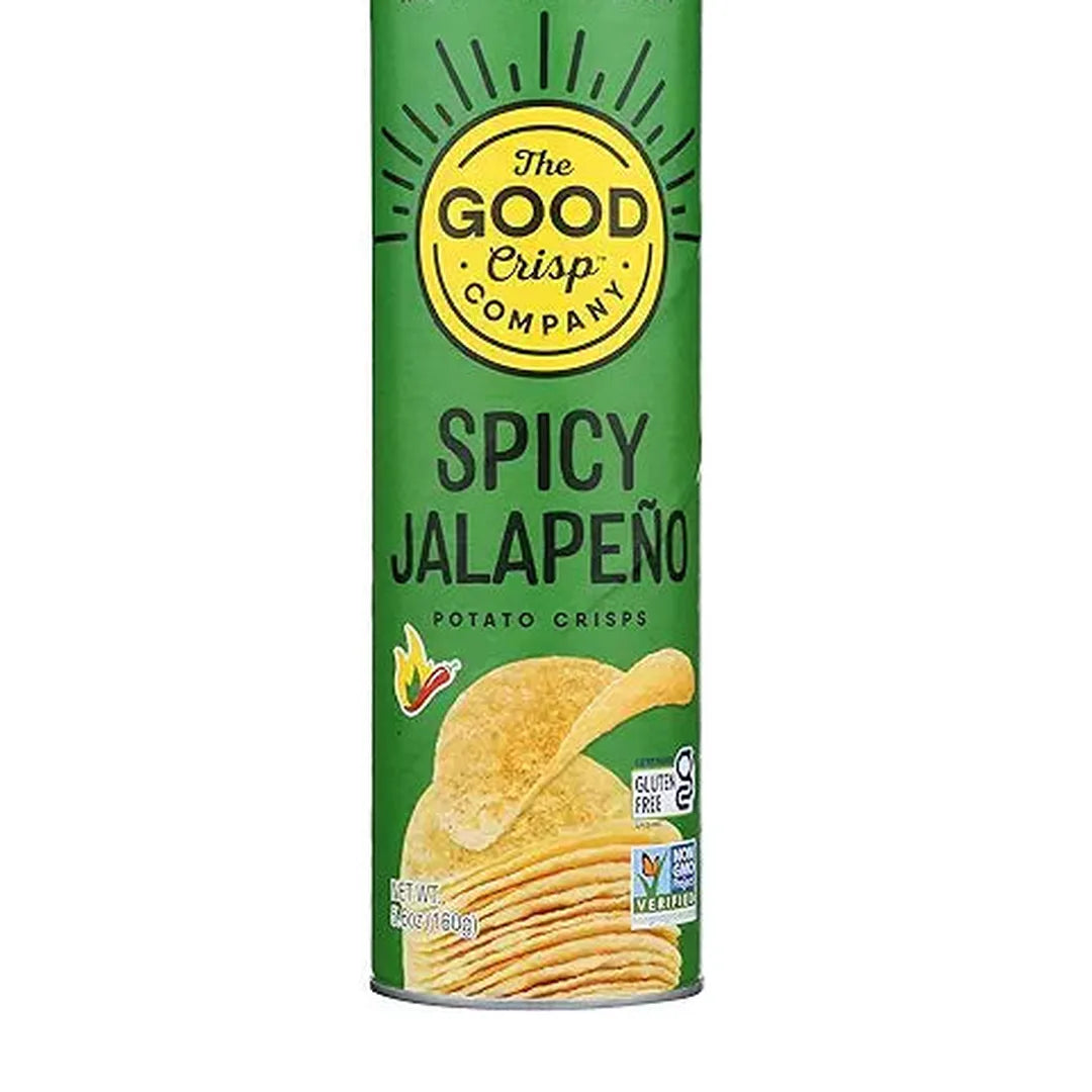 The Good Crisp Company Spicy Jalapeno, Gluten Free Potato Chips (160 gram), Non-GMO, Allergen Friendly, Potato Chip Snack Pack, Gluten Free Snacks