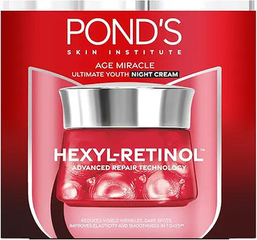 POND'S Youthful Glow Night Cream with 10% Retinol-Collagen B3 Complex (50g)
