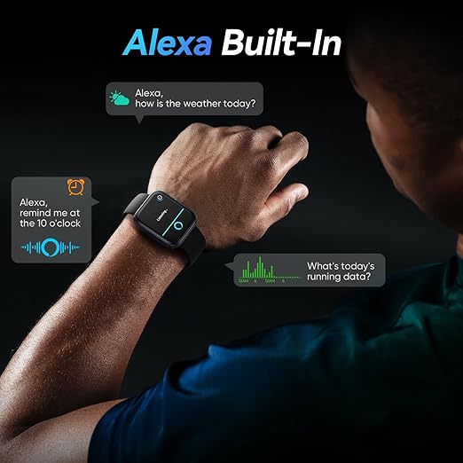 Fitpolo Smart Watch for Women Android & iPhone, Alexa Built-in [1.8" HD Screen] IP68 Waterproof Fitness Watch with Bluetooth Call (Answer/Make), Heart Rate/Sleep/SpO2 Monitor, 105 Sports Trackers