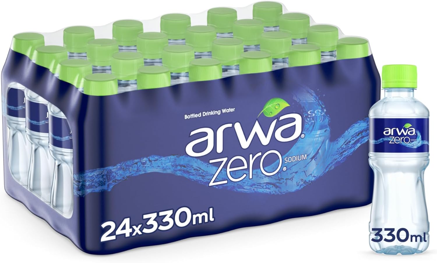 Arwa Zero water 330ml PET - pack of 24 Package
