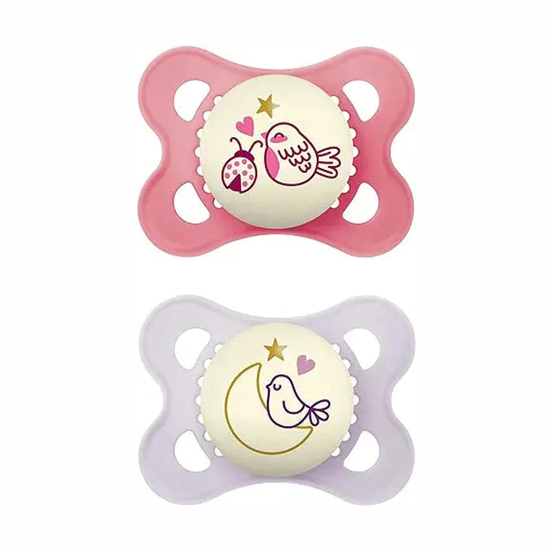 MAM Mini Air Pacifiers (2 pack), MAM Sensitive Skin Pacifier 0-6 Months, Best Pacifier for Breastfed Babies, Unisex Pacifiers