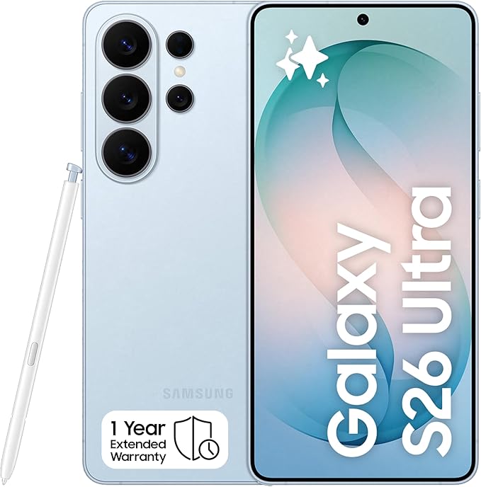 Samsung Galaxy S26 Ultra Cobalt Violet, 256GB Storage, AI Phone, 12GB RAM, Customized AP, Built-in Privacy Display, Photo Assist, 200MP Camera, 1 Year Manufacturer Extended Warranty (KSA Version)
