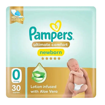 Pampers Ultimate Comfort, Size 0, <2.5 kg, Carry Pack, 30 Diapers