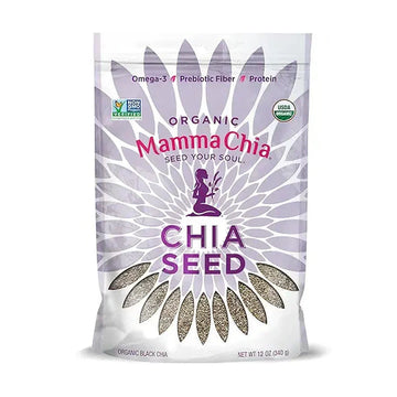 Mamma Chia Organic Black Chia Seed, 12oz, 340g