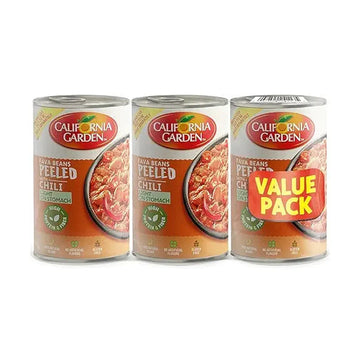 California Garden Peeled Medames with Chili 450 g, 3-Pack