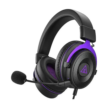 EKSA E900 PC Gaming Headset - PS4 Headset Wired Gaming Headphones with Noise Cancelling Microphone, Over-Ear Headphones Compatible with PS5/PS4, Xbox One, PC, Mac, Computer, Laptop (Purple)
