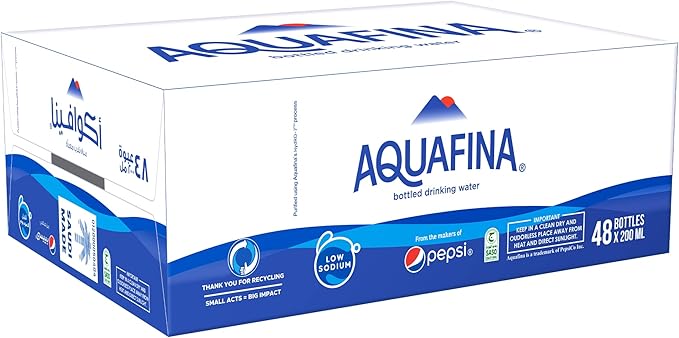 Aquafina Bottled Drinking Water, 200mlX 48