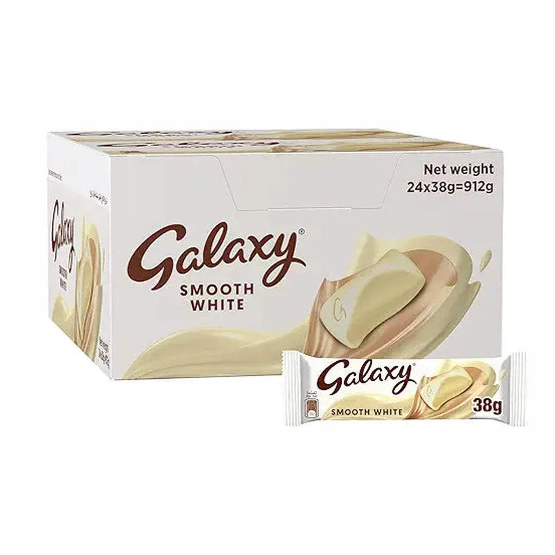Galaxy White Chocolate Bar, 24 x 38 g