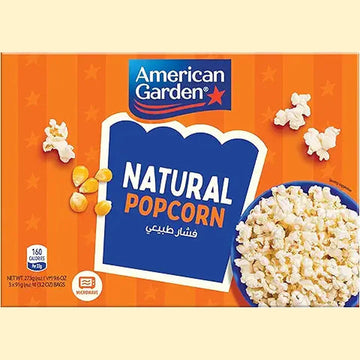 American Garden Popcorn natural flavor, 273g - Package may vary