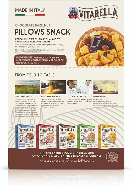 Vitabella Chocolate Hazelnut Pillows Snack, 300G - Pack Of 1