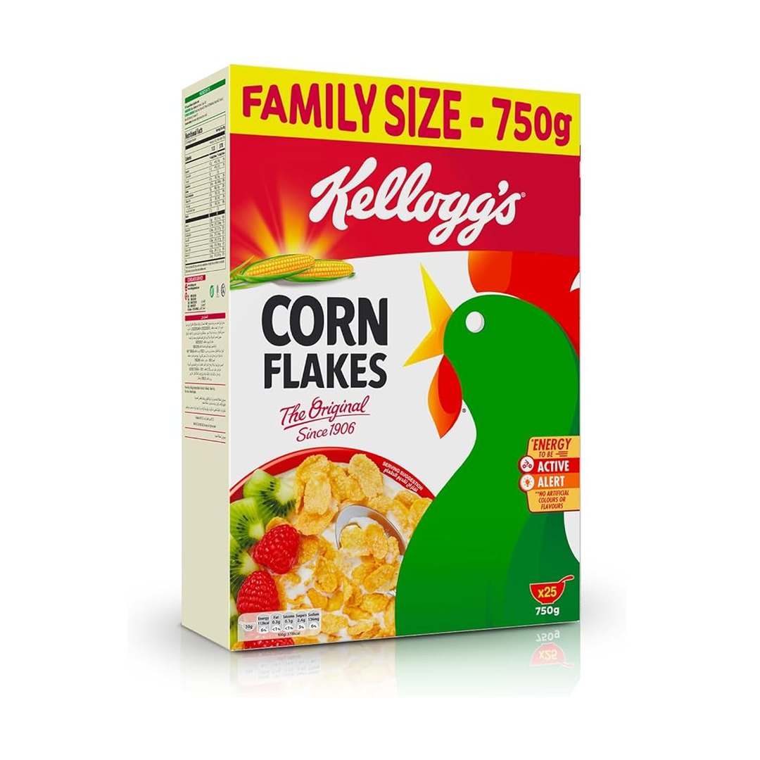 Kellogg's Corn Flakes Cereal The Original, 750 g, Yellow