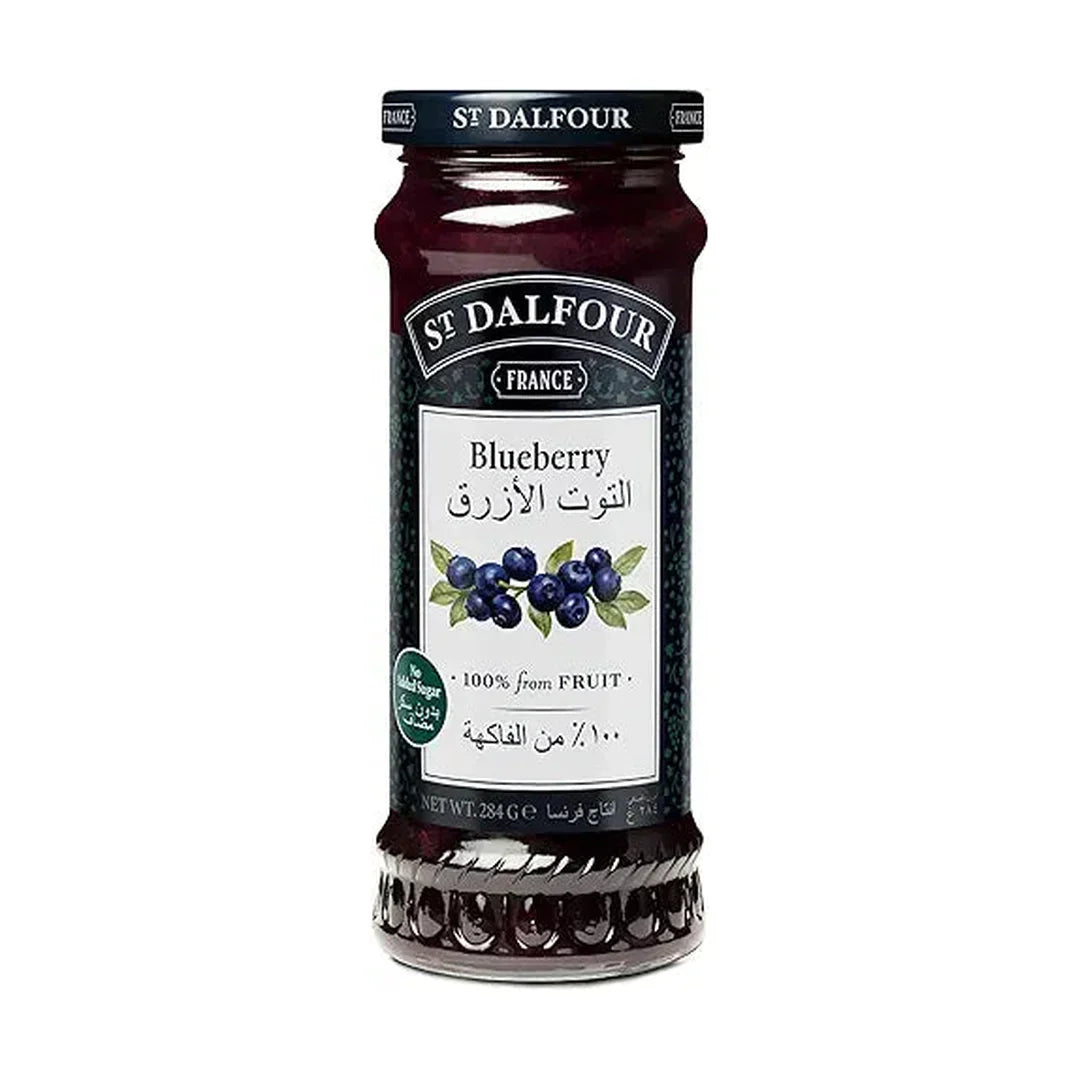 St. Dalfour Wild Blueberry Jam, 284G - Pack of 1