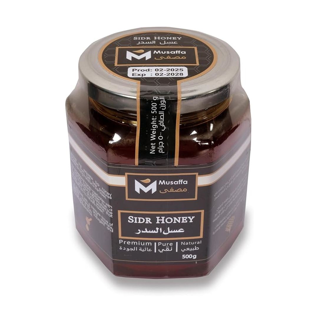 Musaffa Premium Unfiltered Honey, Authentic Pakistani Sidr (1000 g), Gift Packing