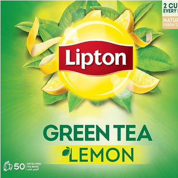 Lipton Green Tea, Lemon, 50 Envelope Teabags