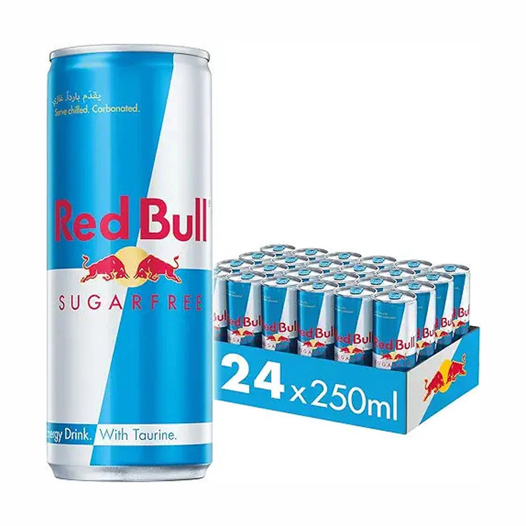Red Bull Energy Drink, Sugar Free, 250 ml (24 pack)