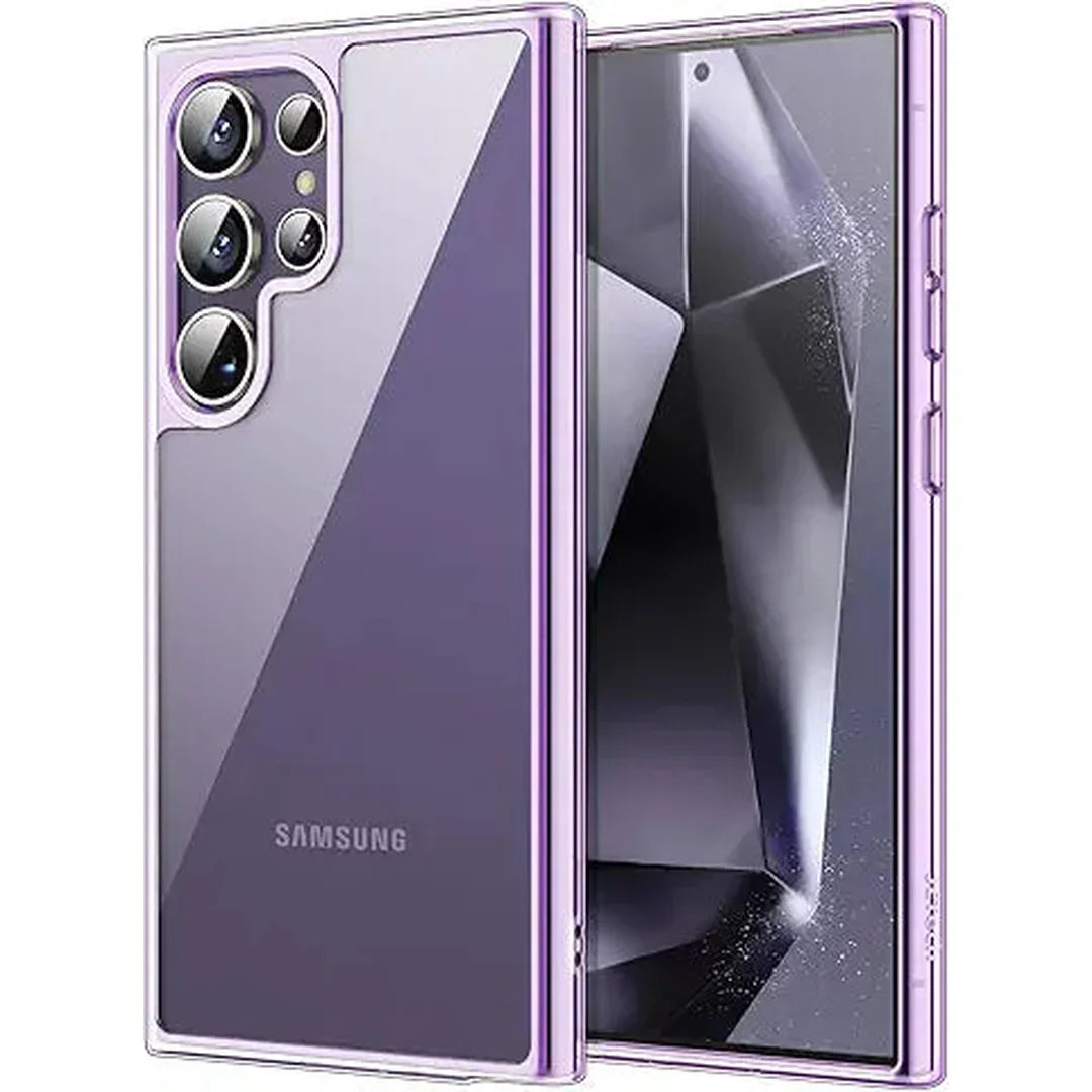 JETech Case for Samsung Galaxy S24 Ultra 5G, Non-Yellowing Shockproof Bumper Protective Phone Cover, Anti-Scratch Hard PC Back (Clear)