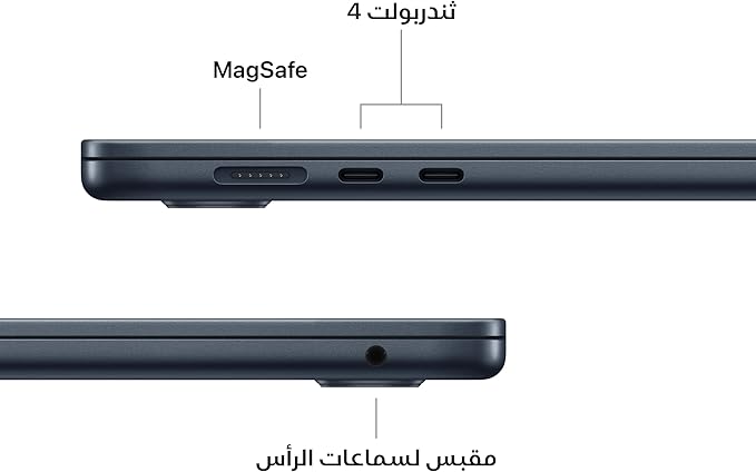 Apple 2025 MacBook Air (15-inch, Apple M4 chip with 10-core CPU and 10-core GPU, 16GB Unified Memory, 256GB) - Midnight;English