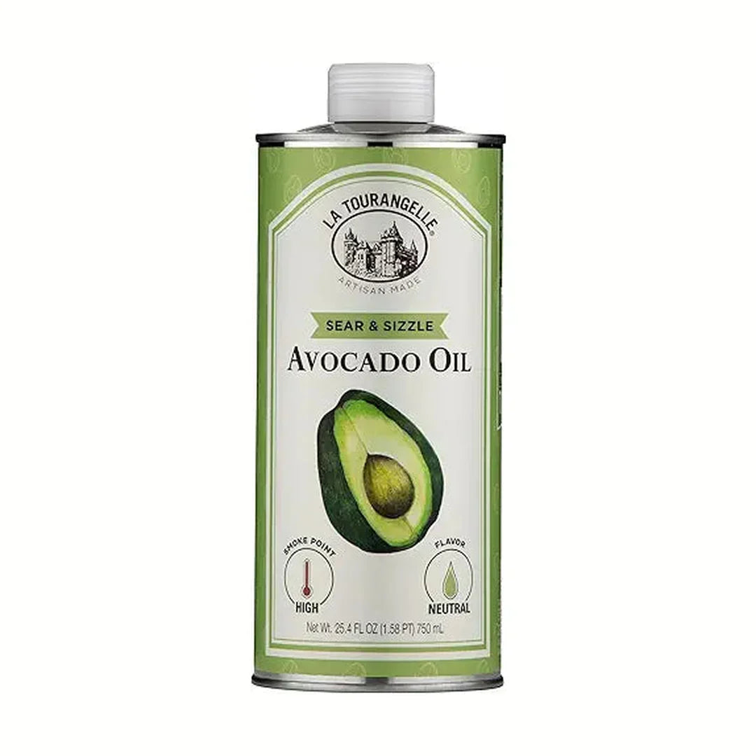 La Tourangelle, Sear & Sizzle Avocado Oil, Handcrafted from Premium Avocados, High Smoke Point Refined Oil Great for High Heat Cooking, Frying, Cast Iron Seasoning, 25.4 fl oz