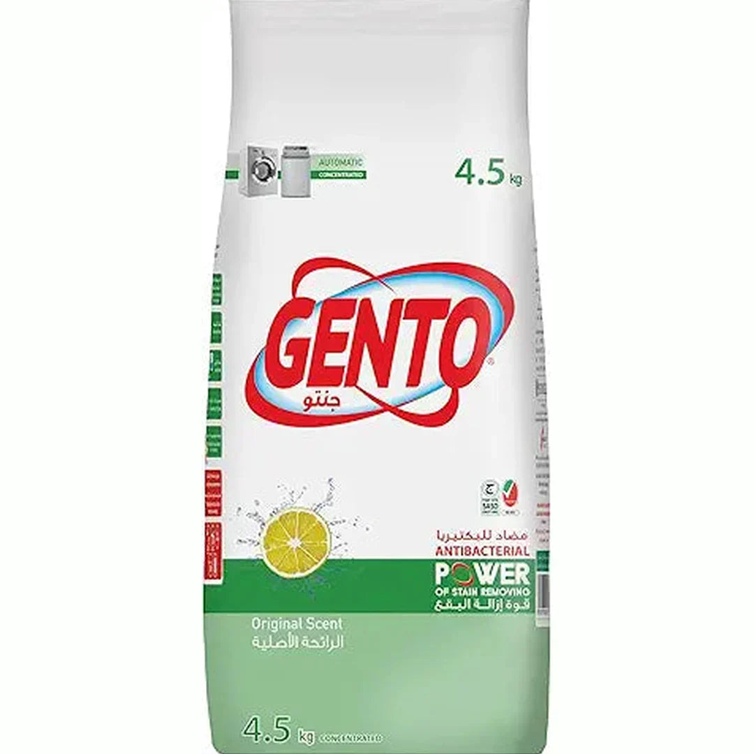 GENTO Powder Detergent - Original Low Foam 4.5 Kg
