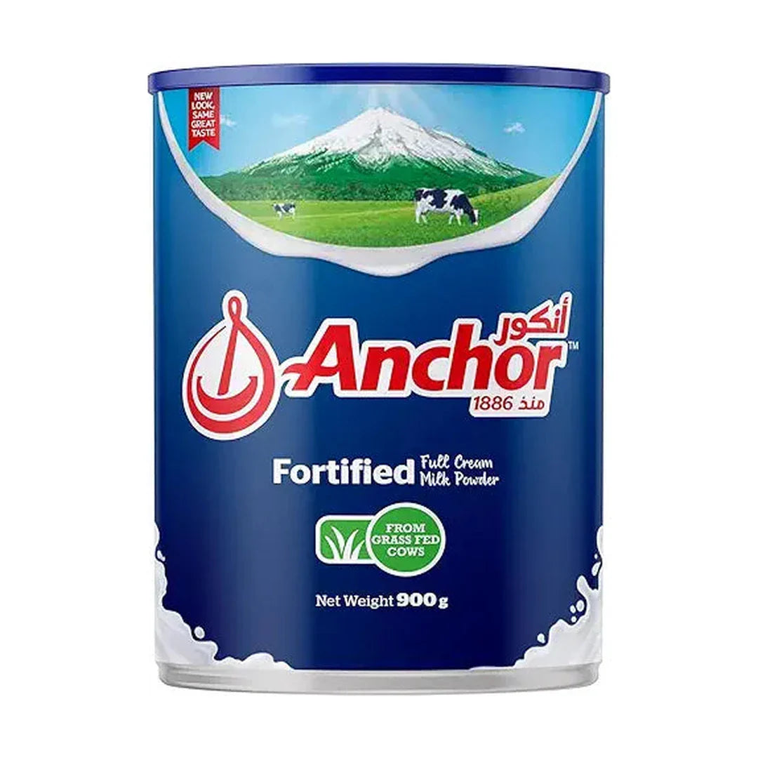 Anchor Tin Fortified Full Cream Milk Powder From Grass Fed Cows, 900G - Pack Of 1, Ft102