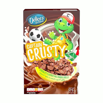Delices Du Monde Captain Crusty Chocolate Breakfast cereal 375g