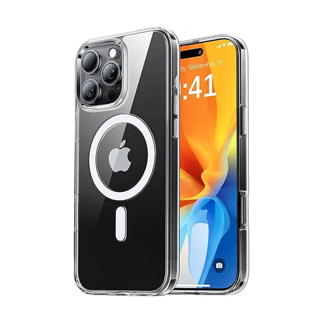 Eligo for iPhone 15 Pro Max Magnetic Case, Compatible with MagSafe,【Anti-Yellowing】Crystal Clear Shockproof Protection Back Cover, Ultra Slim Strong Magnet Phone Shell Case for Apple 15 Pro Max (2023)