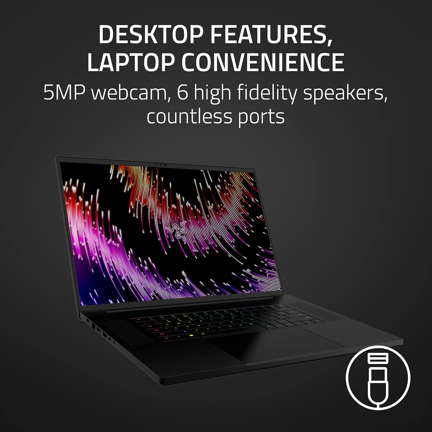 Razer Blade 18 Gaming Laptop NVIDIA GeForce RTX 4090-13th Gen Intel 24-Core i9 HX CPU - 18" QHD+ 240Hz - 32GB RAM - 2TB SSD - CNC Aluminum - Compact GaN Charger - Windows 11 - Chroma RGB