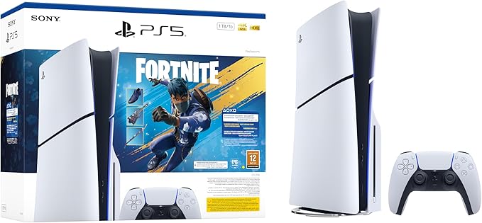 PlayStation 5 Blu-ray Disc Edition Console 1TB - Fortnite Flowering Chaos Bundle (KSA version) 2 year warranty
