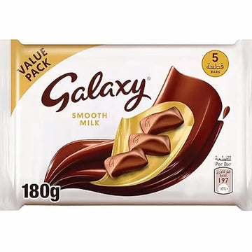 Galaxy Smooth Milk Chocolate, 5 Barsx36g